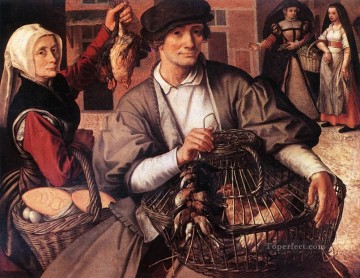  rico Lienzo - Escena del mercado 3 pintor histórico holandés Pieter Aertsen